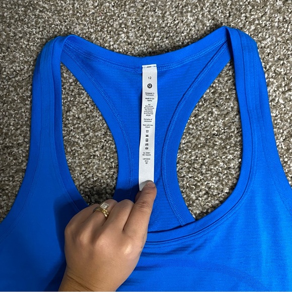 Lululemon Swiftly Tech Racerback Tank Top 2.0 Race Length - Poolside blue - Picture 4 of 12